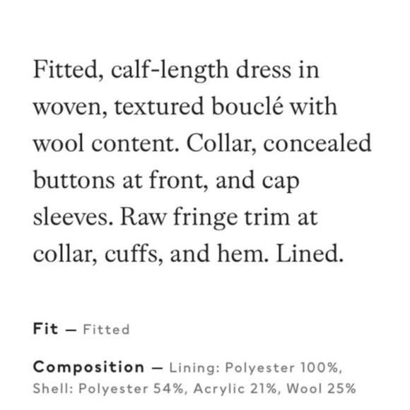 Old Money - Elegant White Boucle Sleeveless Dress - Picture 5 of 6